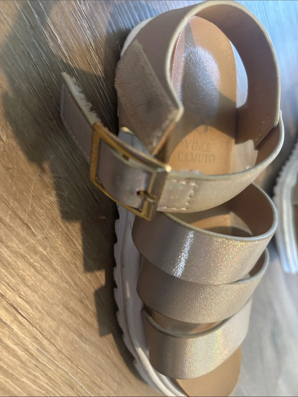 Vince Camuto shimmer champagne
